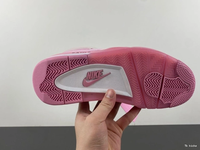 Cheap TBK X 4 OFF-WHITE PINK JORDAN 0712